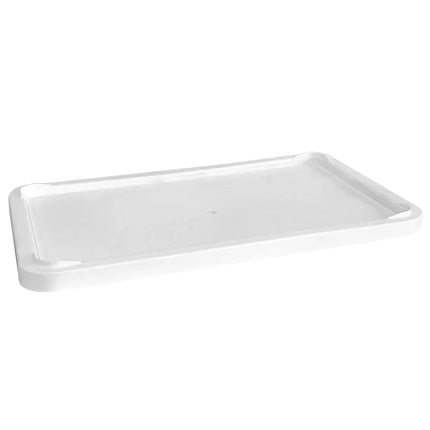 GGM Gastro Pizza Dough Tray Set - EN 600x400 - Height: 75mm - Polypropylene - White - 8 Trays & 1 Lid