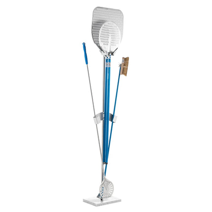 GGM Gastro Pizza Peel Holder - 350x250x1750mm - Stainless Steel - with Marble base, anodised aluminium mounting brackets