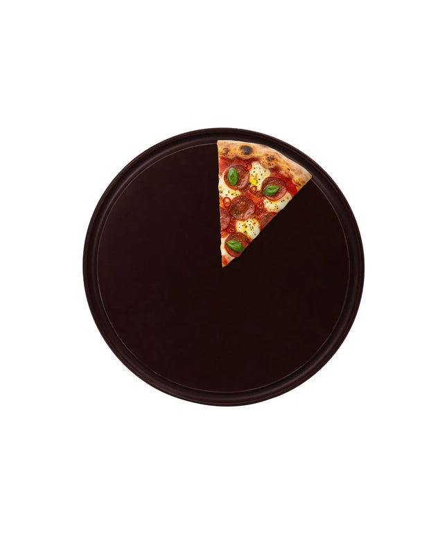 GGM Gastro Pizza Plate - Polyethylene - Ø200mm - with juice groove - Brown