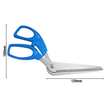 GGM Gastro Pizza Scissors - 120mm - serrated - Stainless Steel Blade & Plastic Handle - Blue