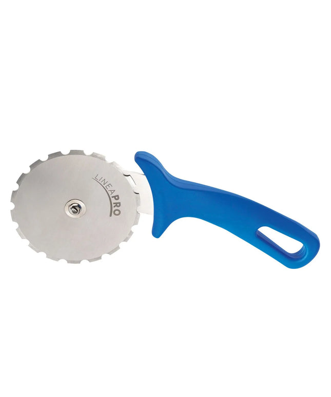 GGM Gastro Pizza Wheel PREMIUM - Ø100mm - serrated - Stainless Steel Blade & Plastic Handle - Blue