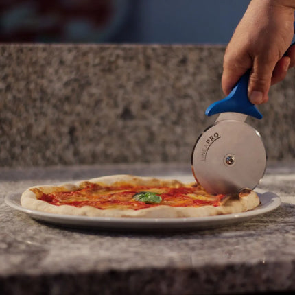 GGM Gastro Pizza Wheel PREMIUM - Ø100mm - Stainless Steel Blade & Plastic Handle - Blue