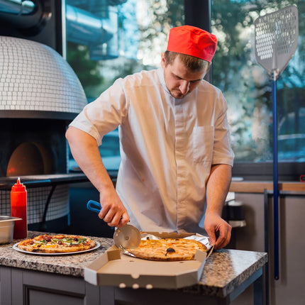 GGM Gastro Pizza Wheel PREMIUM - Ø100mm - Stainless Steel Blade & Plastic Handle - Blue