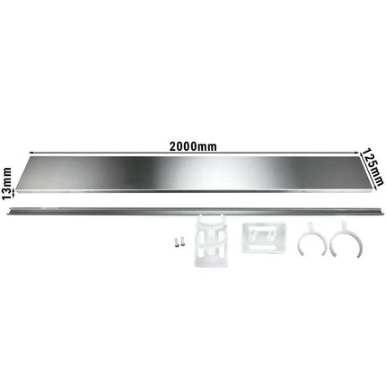 GGM Gastro Plinth - 2000x125x13mm - suitable for ASK, ADK, SSK (drawer cabinet), SSR, SSIE, WDR & WSR Series