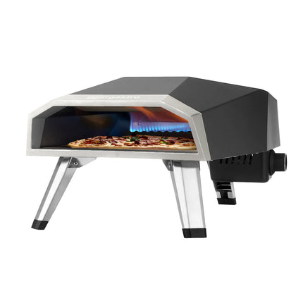 GGM Gastro Portable Outdoor Gas Pizza Oven - Single Deck - Refractory Stone Deck - for Ø 30cm (30.5 cm) pizza - up to 500°C - incl. Waterproof carry bag