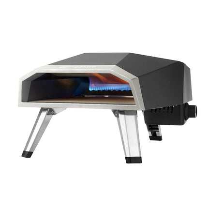 GGM Gastro Portable Outdoor Gas Pizza Oven - Single Deck - Refractory Stone Deck - for Ø 30cm (30.5 cm) pizza - up to 500°C - incl. Waterproof carry bag