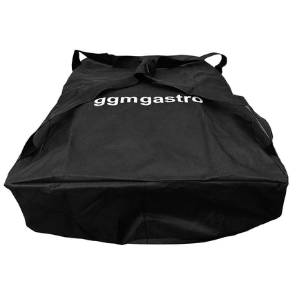 GGM Gastro Portable Outdoor Gas Pizza Oven - Single Deck - Refractory Stone Deck - for Ø 40cm (39.9 cm) pizza - Black - up to 500°C - incl. Waterproof Carry Bag