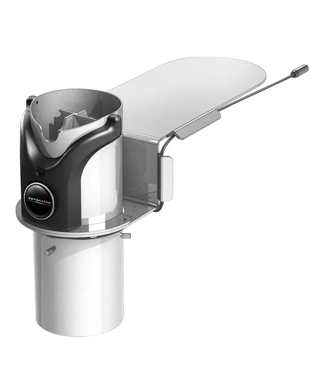 GGM Gastro Portafilter Cleaner - deck-mounted installation - Stainless Steel & ABS - 187x420x234mm - with holder - deck-mounted