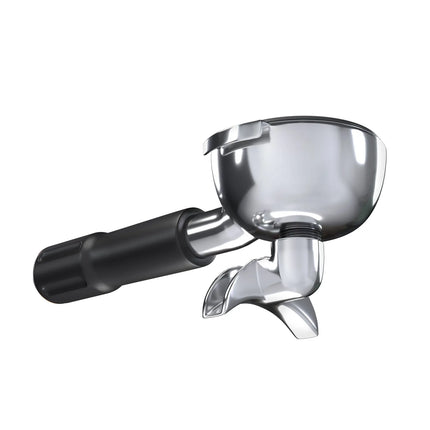 GGM Gastro Portafilter - Double Spout - Black - Stainless Steel - Ø 58.8mm - 212x83x71mm - ergonomic handle - for Allegro, Eminence, Grace & Suprema