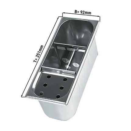 GGM Gastro Portioner Sink for Vpcarenato 92x251mm - Stainless Steel - CNS - 1 bottom opening
