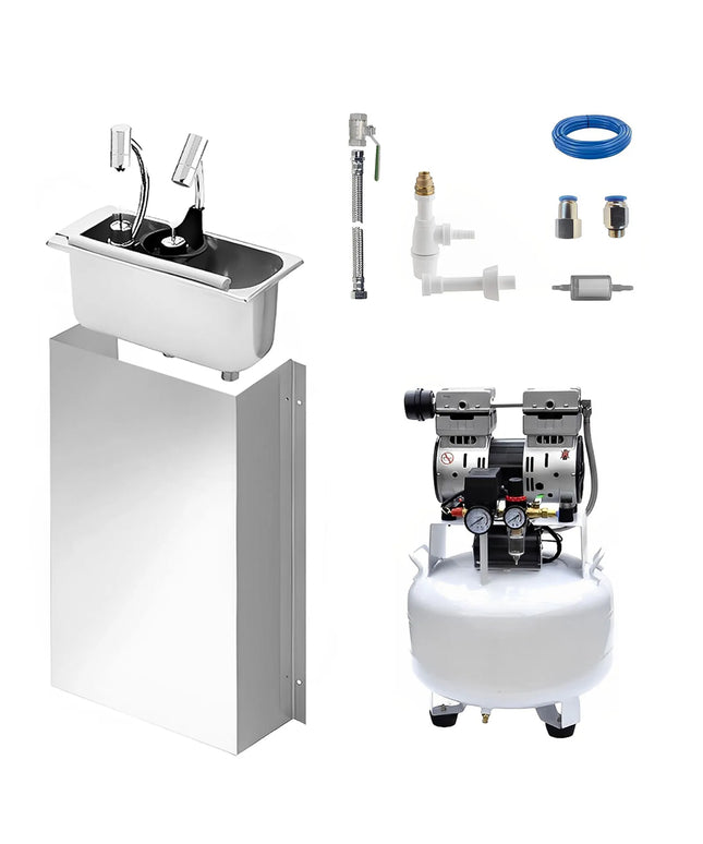GGM Gastro Portioner Sink with portioning rinse with integrated backflow preventer incl. sieve plate