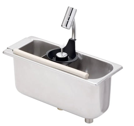 GGM Gastro Portioning Rinse 269x110x115mm with integrated backflow preventer - Stainless Steel - CNS - bottom openings