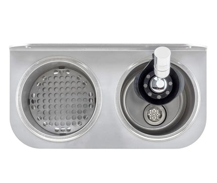 GGM Gastro Portioning Rinse 312x161x210mm with integrated backflow preventer incl. sieve plate incl. sieve insert