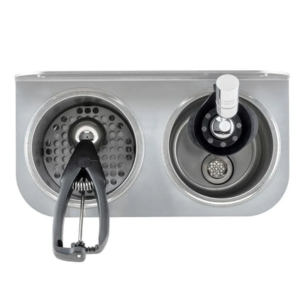 GGM Gastro Portioning Rinse 312x161x210mm with integrated backflow preventer incl. sieve plate incl. sieve insert