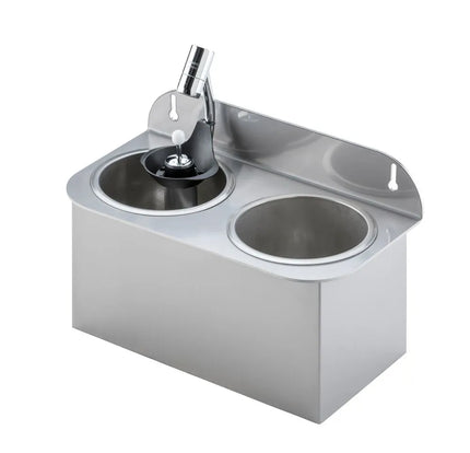 GGM Gastro Portioning Rinse 312x161x210mm with integrated backflow preventer incl. sieve plate incl. sieve insert
