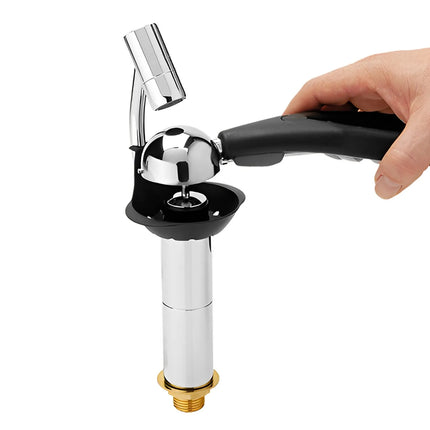 GGM Gastro Portioning Rinse 81x98x249mm with integrated backflow preventer incl. sieve plate