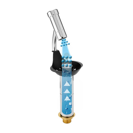 GGM Gastro Portioning Rinse WATERSTOP 81x98x264mm with integrated automatic water stop with integrated backflow preventer & integrated flow regulator incl. sieve plate