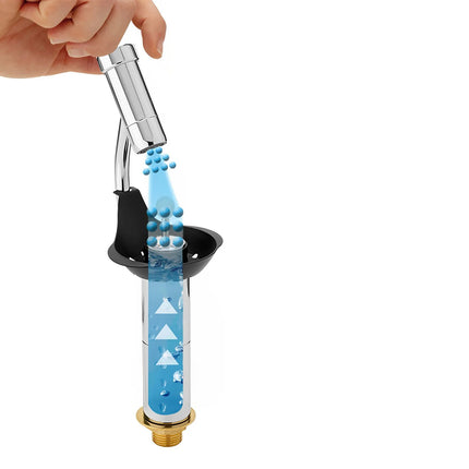 GGM Gastro Portioning Rinse WATERSTOP 81x98x264mm with integrated automatic water stop with integrated backflow preventer & integrated flow regulator incl. sieve plate