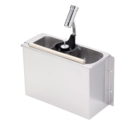 GGM Gastro Portioning Rinse WATERSTOP with integrated automatic water stop with integrated backflow preventer & integrated flow regulator incl. sieve plate 270x112x180mm