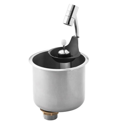 GGM Gastro Portioning Rinse with integrated backflow preventer incl. sieve plate incl. sieve insert - Stainless Steel - CNS