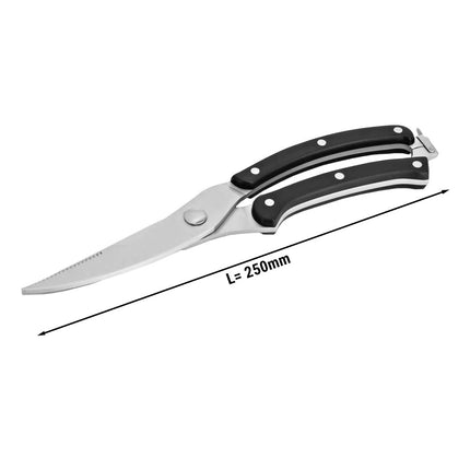 GGM Gastro Poultry Shears - 250mm - Stainless steel - with locking latch