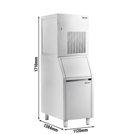 GGM Gastro Premium PLUS Modular Flake Ice Maker - 155 kg/24, including a 100 kg ice storage bin