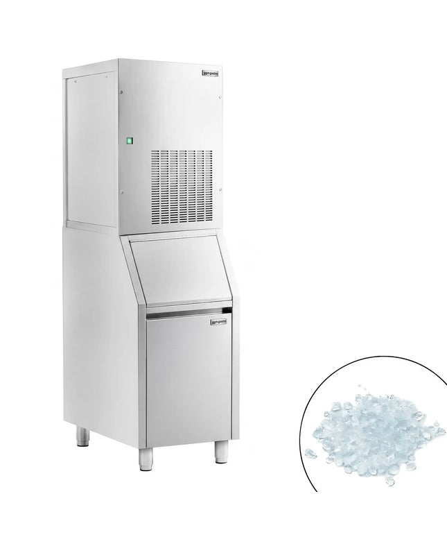 GGM Gastro Premium PLUS Modular Flake Ice Maker - 270 kg/24, including a 100 kg ice storage bin