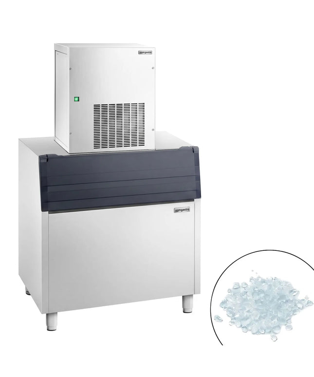 GGM Gastro Premium PLUS Modular Flake Ice Maker - 270 kg/24, including a 350 kg ice storage bin