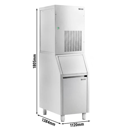 GGM Gastro Premium PLUS Modular Flake Ice Maker - 270 kg/24, including a 100 kg ice storage bin