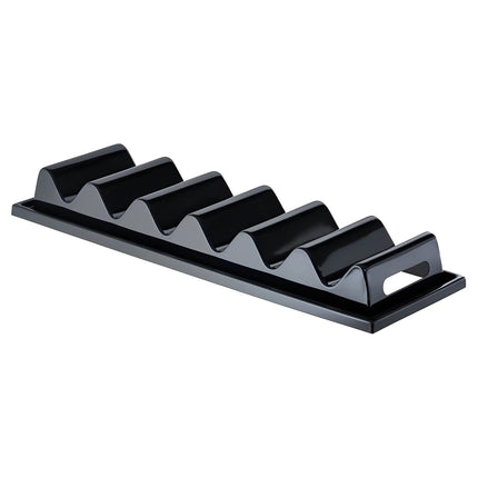 GGM Gastro Presentation Board - Finger Grooves - Juice Groove - Polystyrene - Black