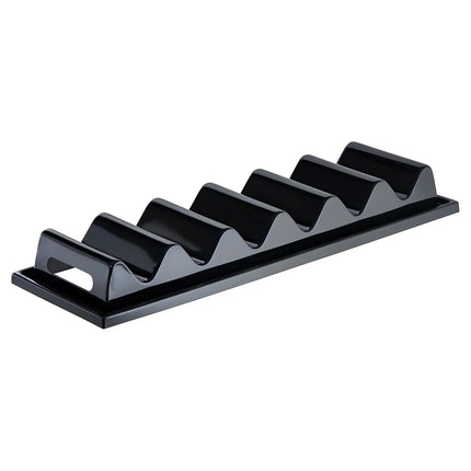 GGM Gastro Presentation Board - Finger Grooves - Juice Groove - Polystyrene - Black