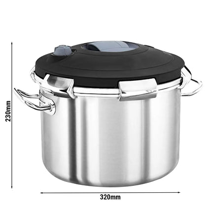 GGM Gastro Pressure Cooker - Stainless Steel - 18L - Ø 320mm - Height: 230mm - incl. Lid