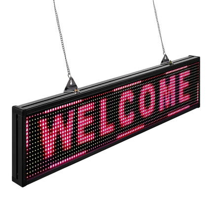 GGM Gastro Programmable LED Scrolling Sign - WELCOME - customisable - 1000x55mm