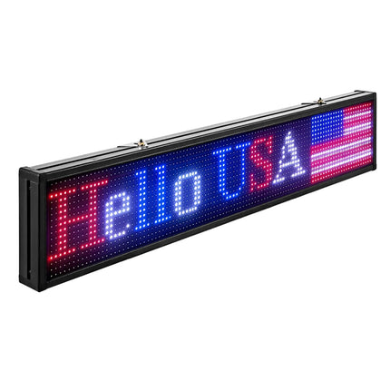GGM Gastro Programmable LED Scrolling Sign - WELCOME - customisable - 1000x55mm