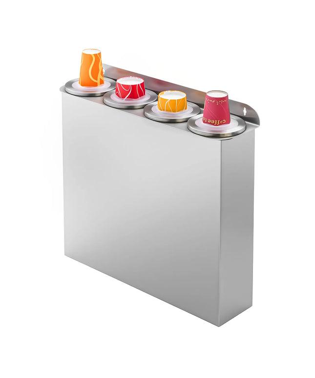 GGM Gastro Quadruple Cup Dispenser - Plastic - Wall-Mounted Version - with 4 dispensers