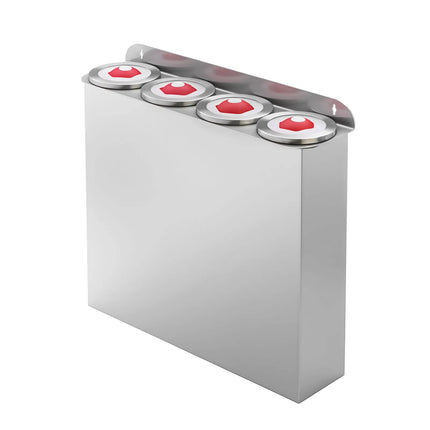GGM Gastro Quadruple Cup Dispenser - Plastic - Wall-Mounted Version - with 4 dispensers