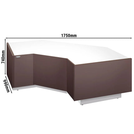 GGM Gastro Quầy Thu Ngân Góc RIGA - 1750mm - Góc Trong 90°