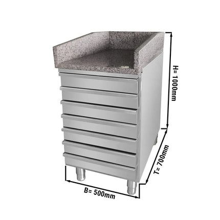GGM Gastro Quầy Thu Ngân POG147ND - 500mm - Thân Inox
