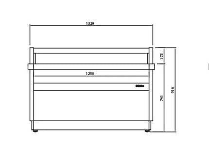 GGM Gastro Quầy Thu Ngân RIGA - 1370mm