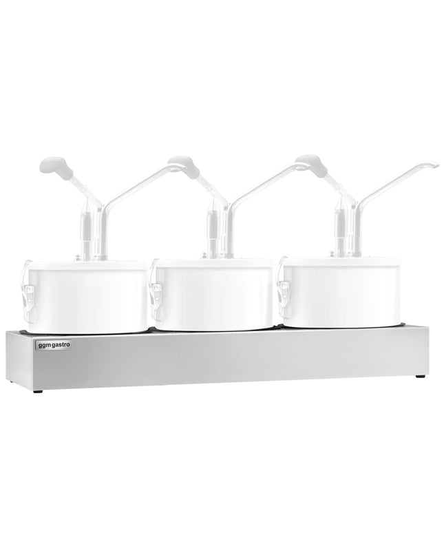 GGM Gastro Rack (for 3x Sauce Dispenser SSMBH4) - Stainless Steel - 600x203x90mm