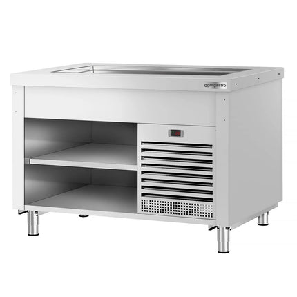 GGM Gastro Refrigerated Buffet Display Counter COPENHAGEN - 1240mm - with Refrigerated Frost Top