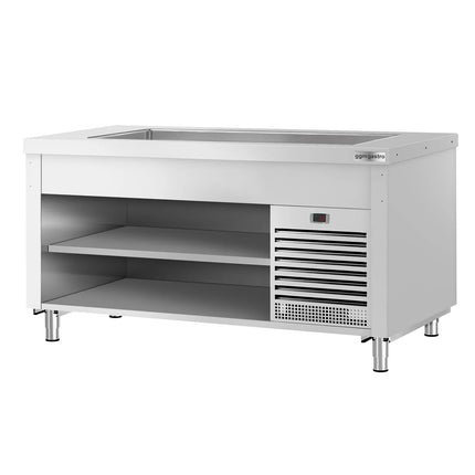 GGM Gastro Refrigerated Buffet Display Counter COPENHAGEN - 1560mm - with Refrigerated Well - for 4x GN 1/1