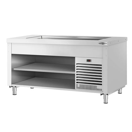 GGM Gastro Refrigerated Buffet Display Counter COPENHAGEN - 1560mm - with Refrigerated Frost Top