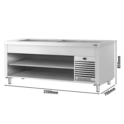 GGM Gastro Refrigerated Buffet Display Counter COPENHAGEN - 2310mm - with Refrigerated Well - for 6x GN 1/1