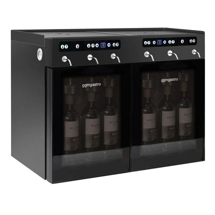 GGM Gastro Refrigerated Wine Dispenser - Dual Zone - 6 Bottle