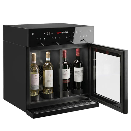GGM Gastro Refrigerated Wine Dispenser – Dual Zone – for 4 Wine Bottles