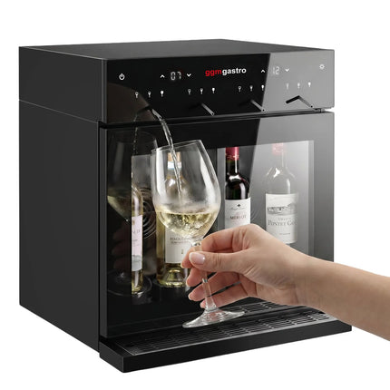 GGM Gastro Refrigerated Wine Dispenser – Dual Zone – for 4 Wine Bottles