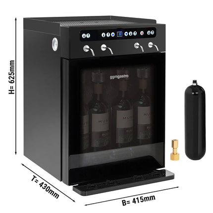 GGM Gastro Refrigerated Wine Dispenser - Single Zone - 4 Bottle