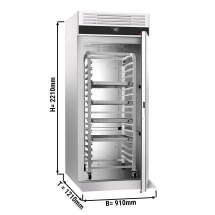GGM Gastro Roll-In Chiller Stainless steel PREMIUM - GN 2/1 - 700L - with 1 door - For GN 2/1 trolley