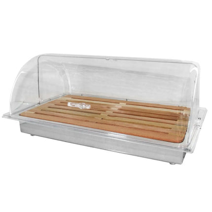 GGM Gastro Roll-top Bread Box - 530x285mm - Chrome